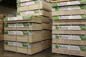 Columbia Forest Products PureBond hardwood plywood.