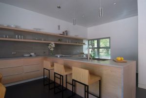 Open shelving is the perfect modern look.