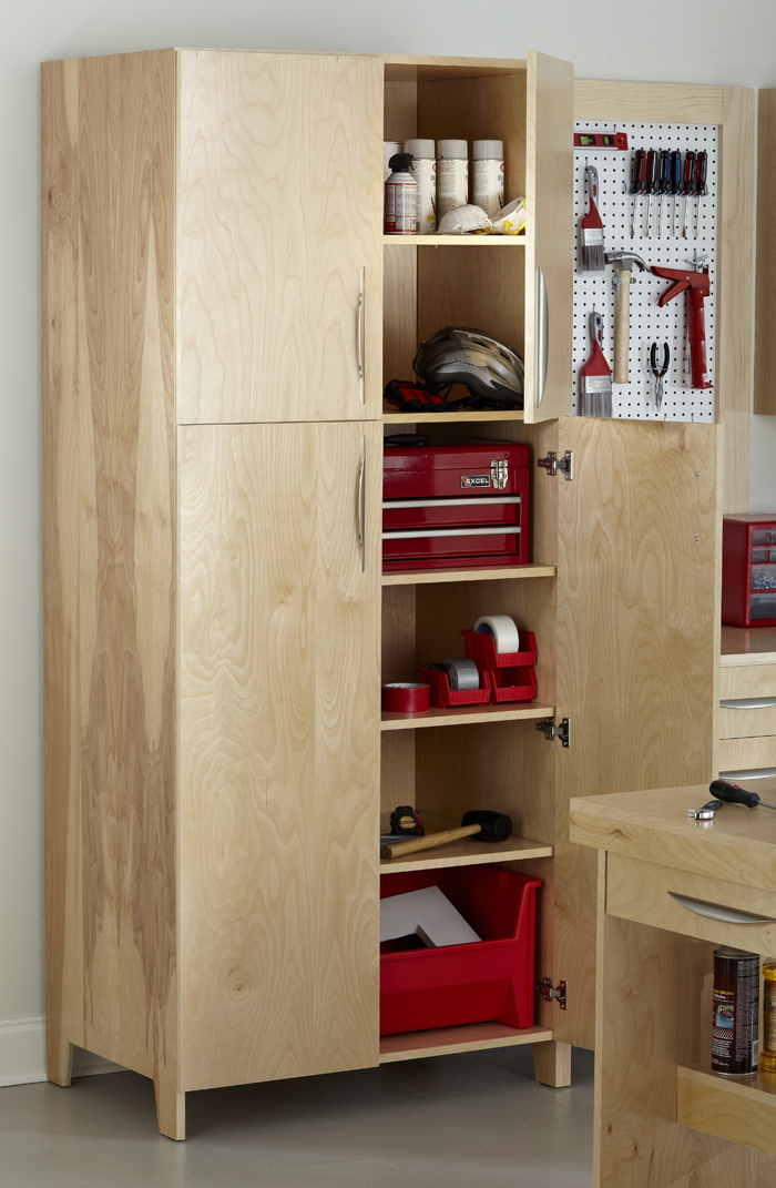 plywood garage cabinets