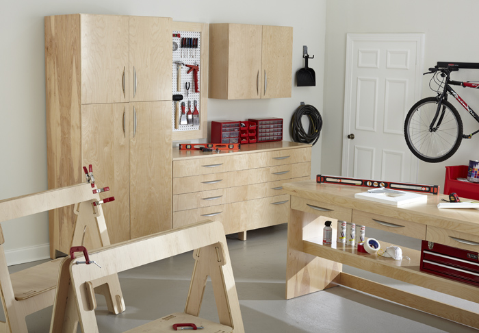 Selecting Hardwood Plywood For Garage, Wooden Cabinets For Garage Storage