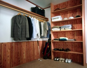 Plywood Shelves for Closet